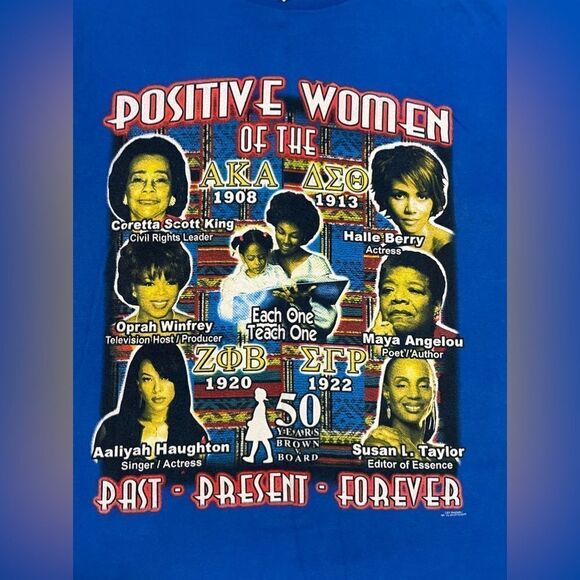 VINTAGE Black History Powerful African American Positive Women T-shirt Men XL - Picture 2 of 8